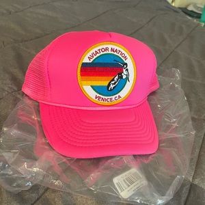Aviator Nation Pink Trucker Hat new with tags!